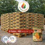 Naturpellet Premium — 6 paletes de 462 sacos (15 kg cada) — 6930 kg — Certificado ENplus