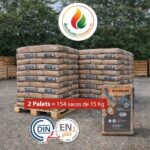 Cylpellet Premium — 2 paletes de 154 sacos (15 kg cada) — 2310 kg — Certificado ENplus